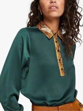 Scotch & Soda Snakeskin-Print Blouse